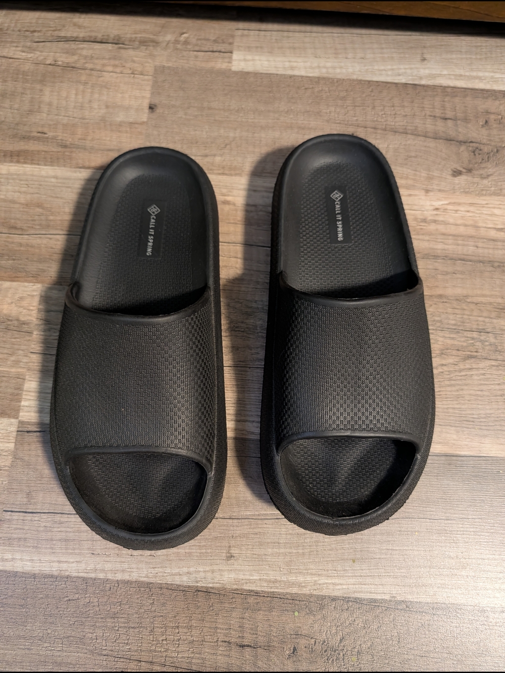 Women's Black Slide Sandals - Call It Spring